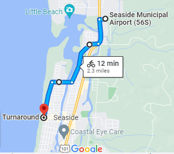 Directions to downtown Seaside via Holladay and the Prom